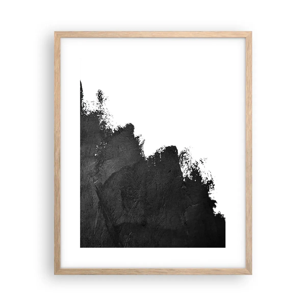 Poster in einem Rahmen aus heller Eiche - Elemente: Erde - 40x50 cm