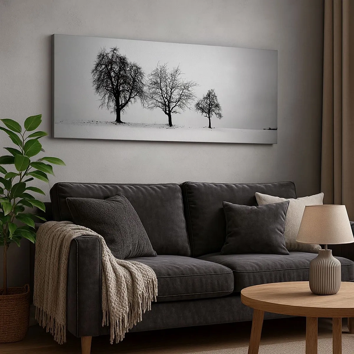 Bild auf Leinwand - Leinwandbild - Wovon träumen sie? - 100x40 cm