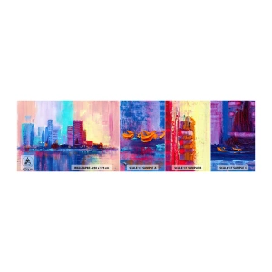 Fototapeten Muster Selbstklebend Deluxe Sticker - In Farben getaucht - Stadt, Die Architektur, Stück - 100x30 cm