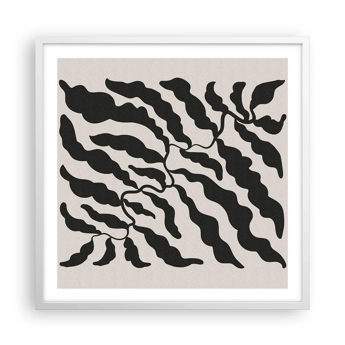 Poster in einem weißen Rahmen - Natur des Quadrats - 60x60 cm