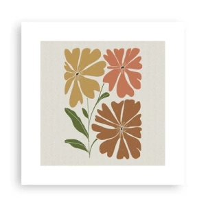 Poster - Natur und Geometrie - 30x30 cm