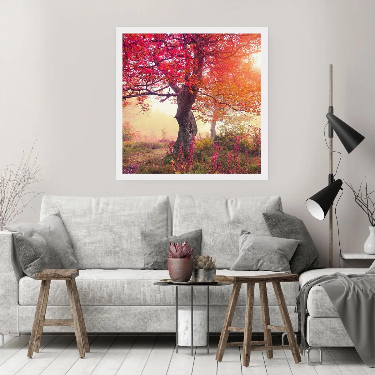 Poster - Blühende Raserei - 40x40 cm