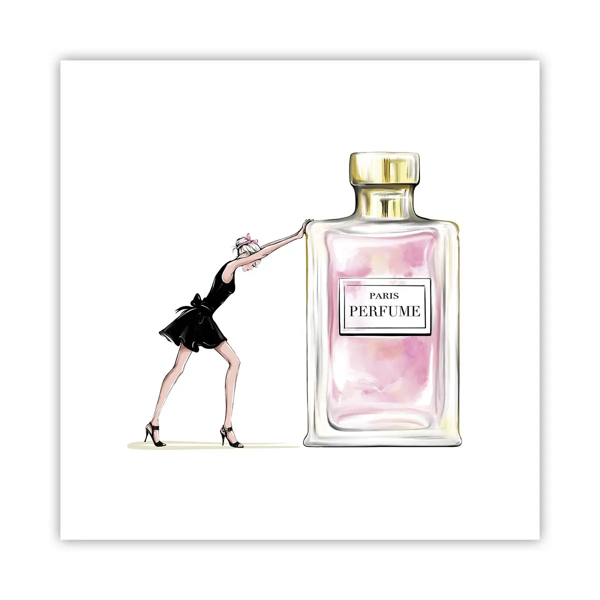 Poster - Essenz der Weiblichkeit - 30x30 cm