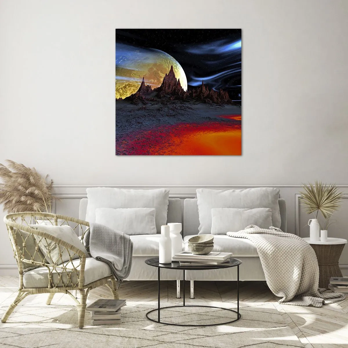 Glasbild - Bild auf glas - Unbekannte Welt - 40x40 cm