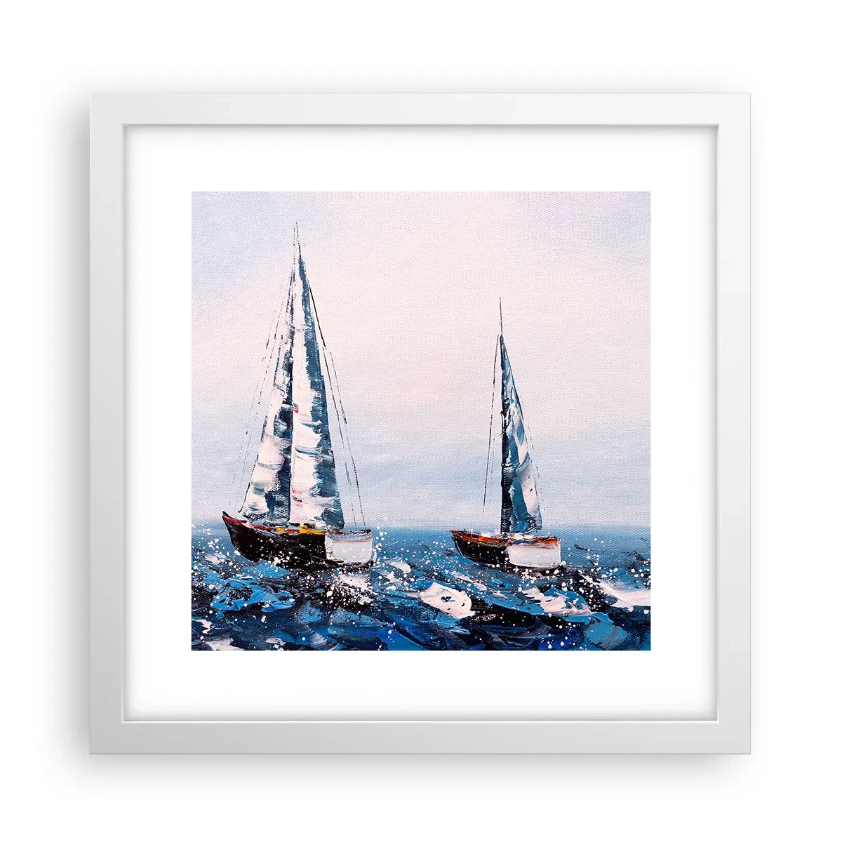 Poster in einem weißen Rahmen - Bruderschaft des Windes - 30x30 cm