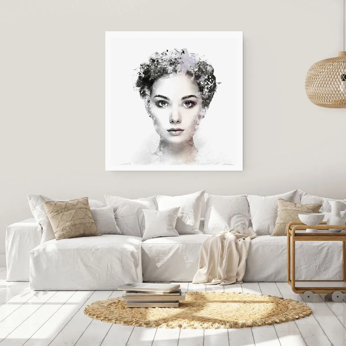 Poster - Ein äußerst stilvolles Portrait - 30x30 cm