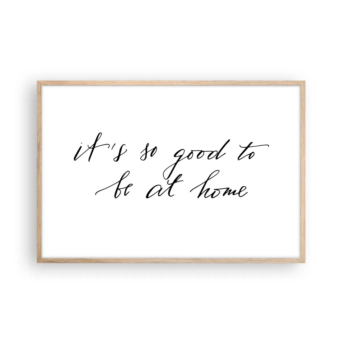 Poster in einem Rahmen aus heller Eiche - Die ganze Wahrheit - 91x61 cm