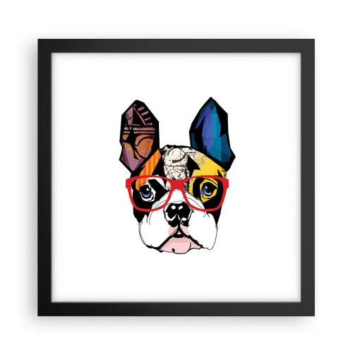 Poster in einem schwarzem Rahmen - Intellektuelle - 30x30 cm