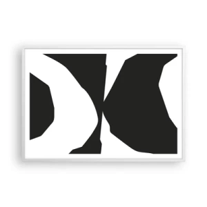 Poster in einem weißen Rahmen - Positiv negativ - 100x70 cm