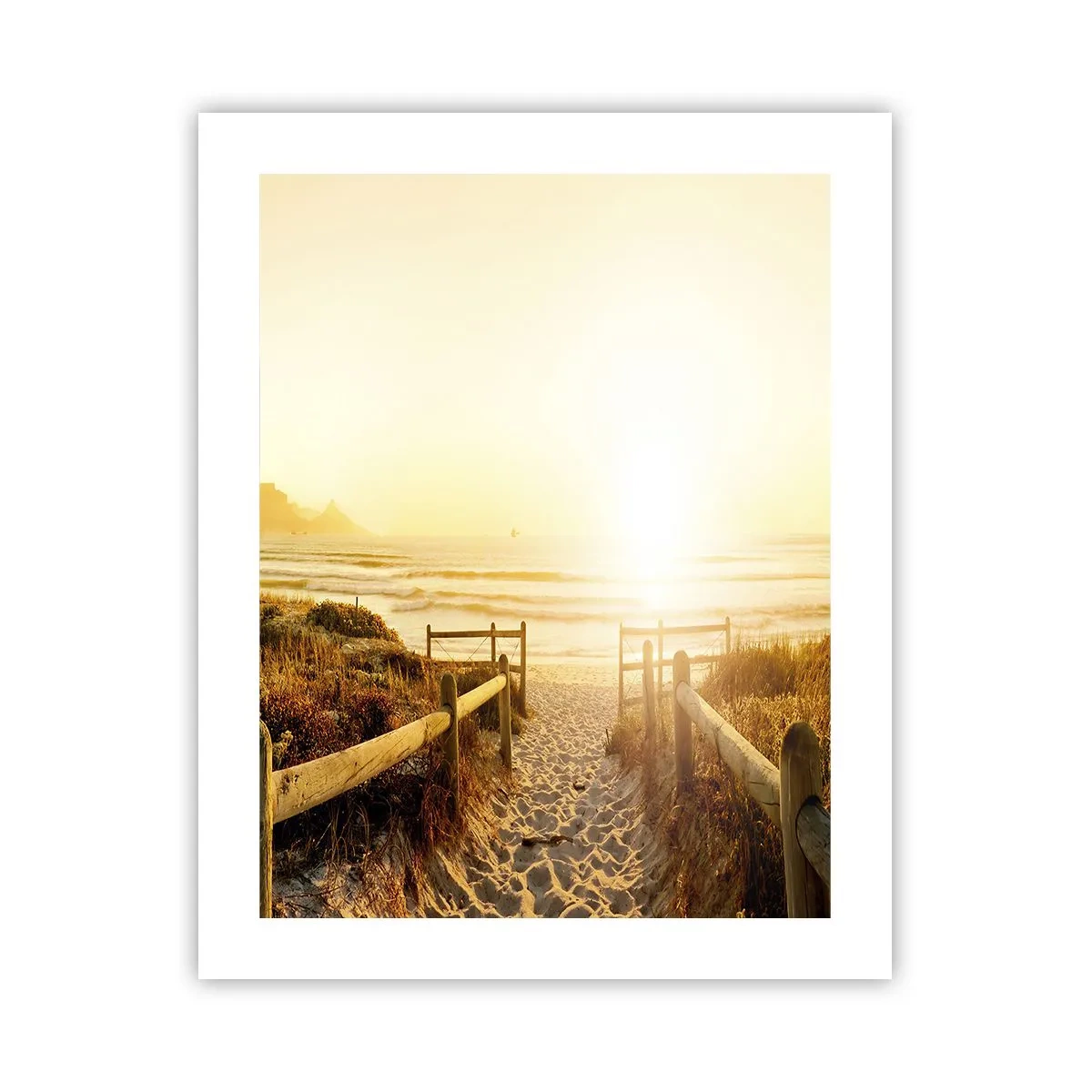 Poster - Über die Düne, der Sonne entgegen - 40x50 cm