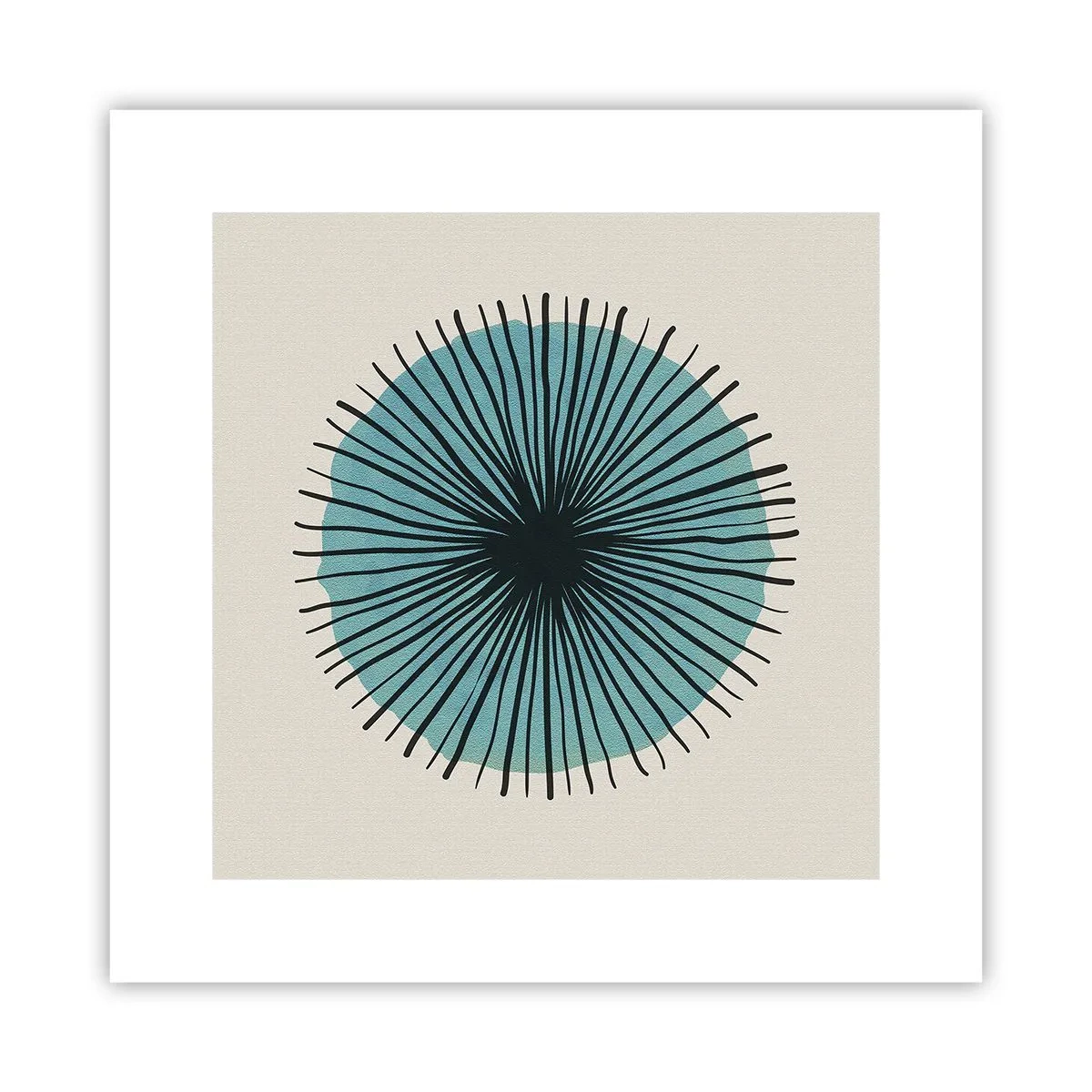 Poster - Strahlend im Blau - 30x30 cm