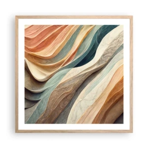 Poster in einem Rahmen aus heller Eiche - Moment vor der Veränderung - 60x60 cm