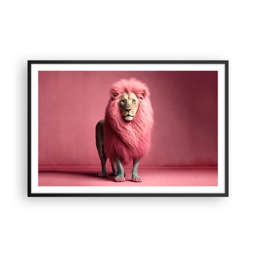 Poster in einem schwarzem Rahmen - Und du hast keine Angst mehr - 91x61 cm