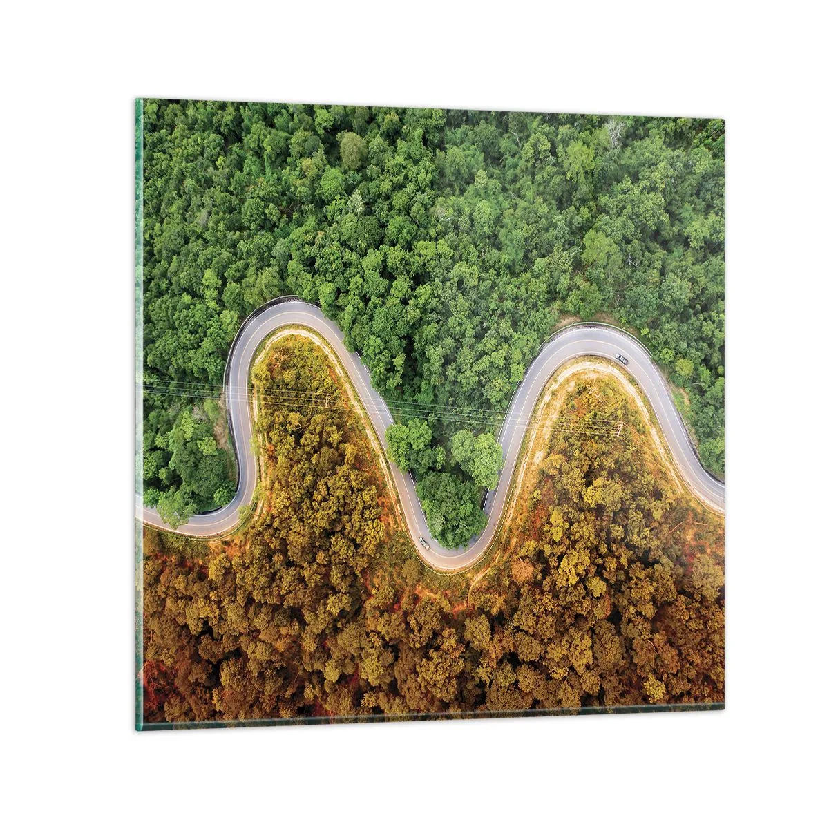 Glasbild - Bild auf glas - Grenzen und Durchbrüche - 40x40 cm