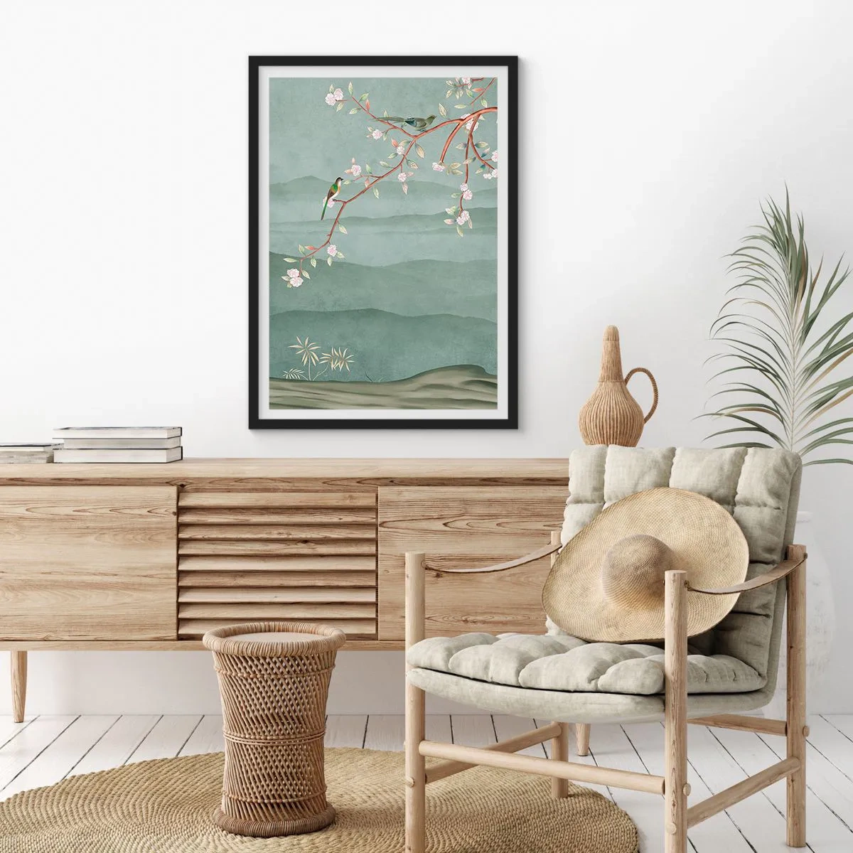 Poster in einem schwarzem Rahmen - Frühling, oh, du bist es - 30x40 cm