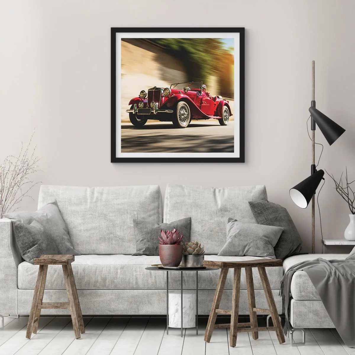 Poster in einem schwarzem Rahmen - Schöner als Nike von Samothrake - 60x60 cm