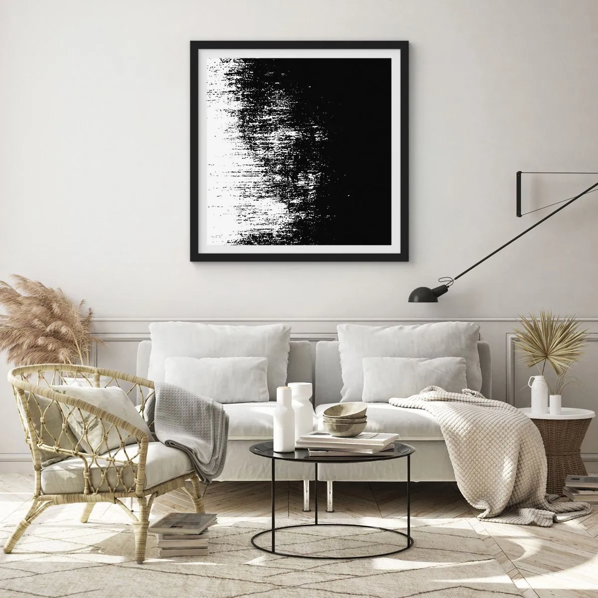 Poster in einem schwarzem Rahmen - Und der Gewinner ist ... - 60x60 cm
