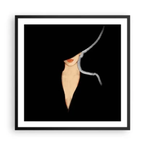 Poster in einem schwarzem Rahmen - Eleganz und Stil - 60x60 cm