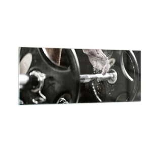 Glasbild - Bild auf glas - Herausforderung angenommen! - 100x40 cm