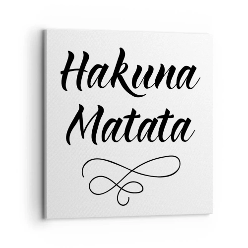 Bild auf Leinwand - Leinwandbild - Bester Ratschlag - 70x70 cm