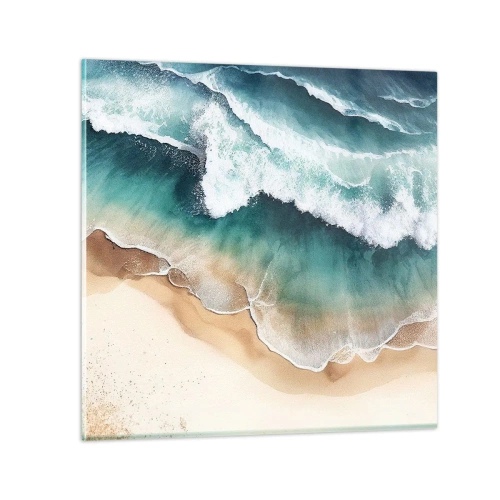 Glasbild - Bild auf glas - Das ewige Treffen - 30x30 cm