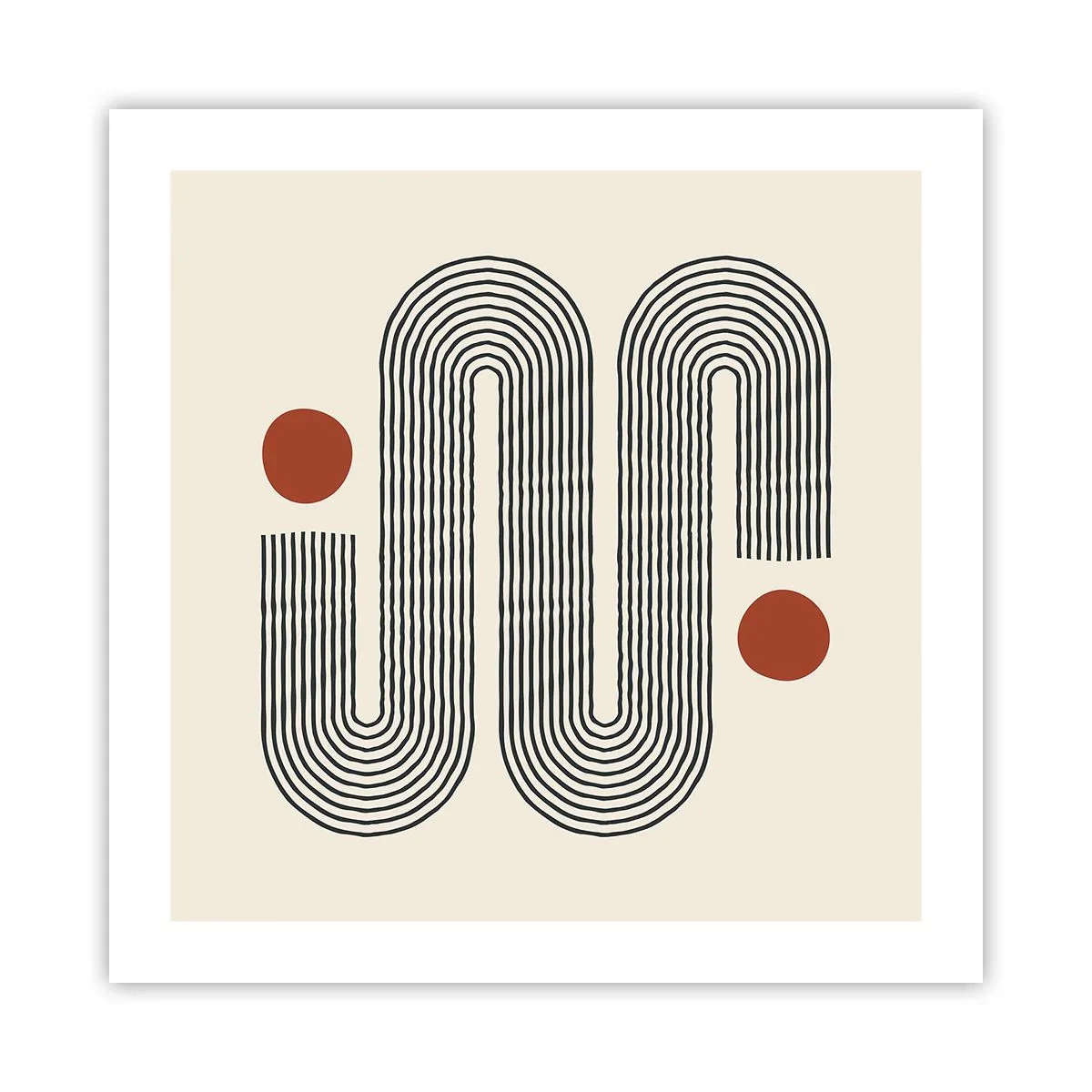 Poster - Vom Anfang bis zum Ende - 50x50 cm