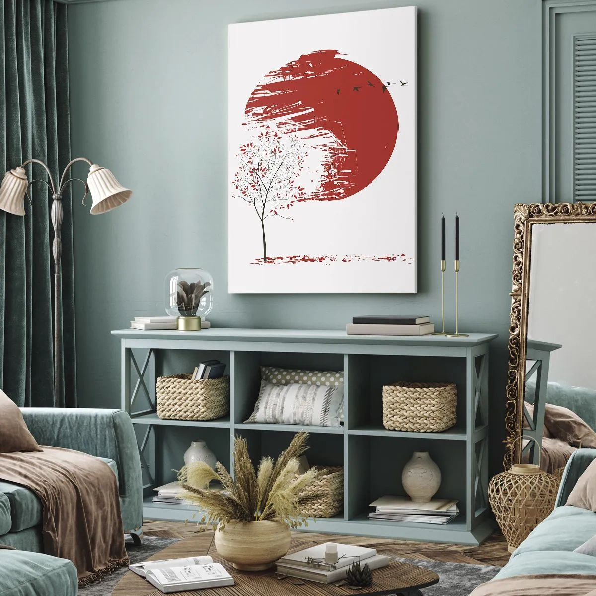 Bild auf Leinwand - Leinwandbild - Kennst du dieses Land? - 45x80 cm