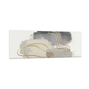 Glasbild - Bild auf glas - Dauer und Bewegung - 90x30 cm