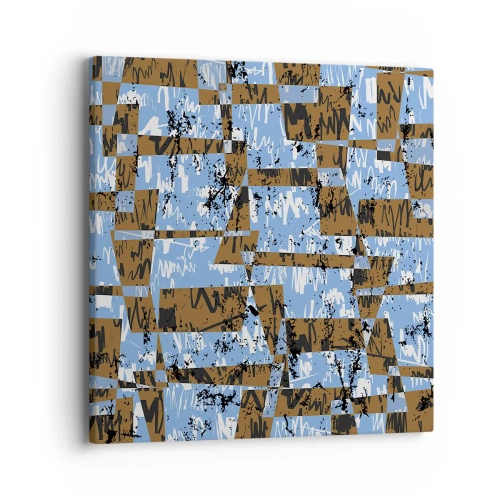 Bild auf Leinwand - Leinwandbild - Ein nicht-menschlicher Ausschnitt - 40x40 cm