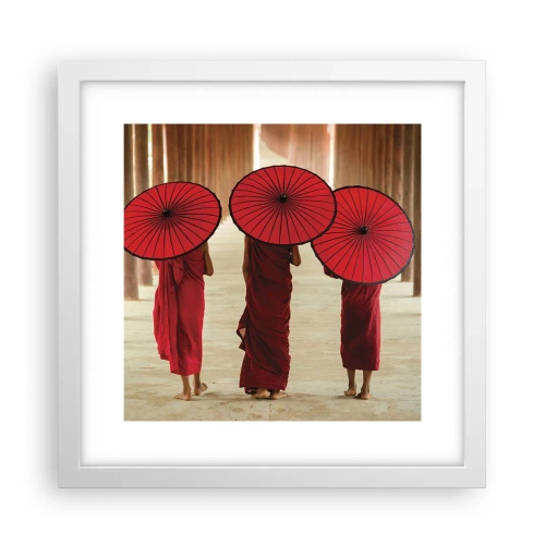 Poster in einem weißen Rahmen - Auf dem Weg ins Reine Land - 30x30 cm