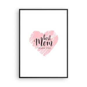 Poster in einem schwarzem Rahmen - Immer der richtige Moment - 70x100 cm