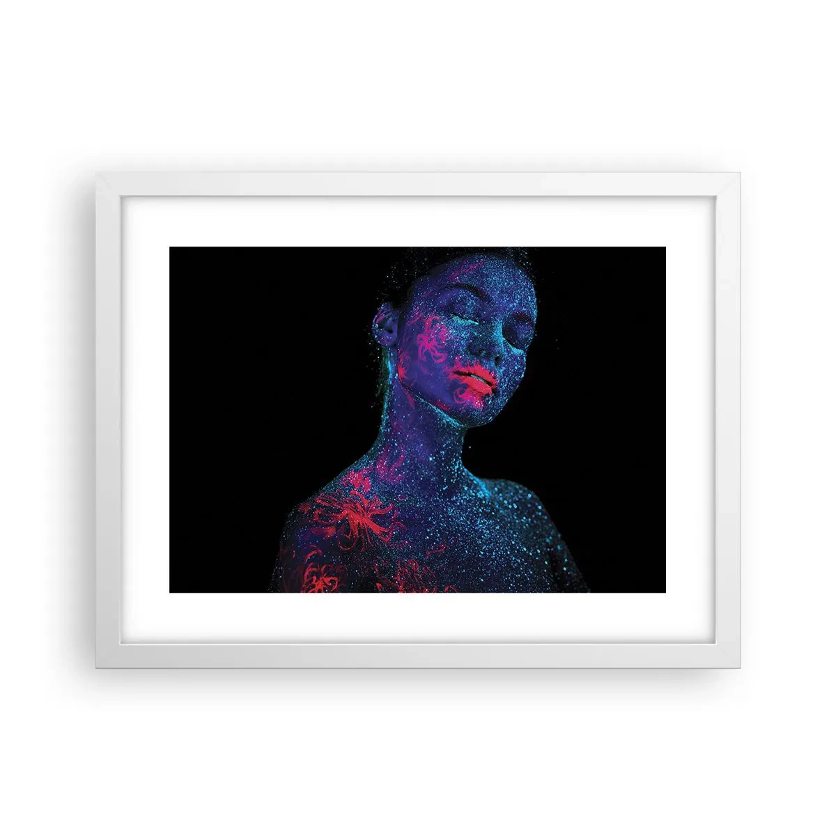 Poster in einem weißen Rahmen - Im Sternenstaub - 40x30 cm