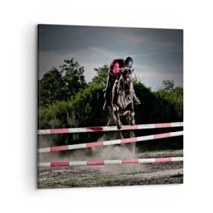 Bild auf Leinwand - Leinwandbild - Gemeinsam zum Sieg - 50x50 cm