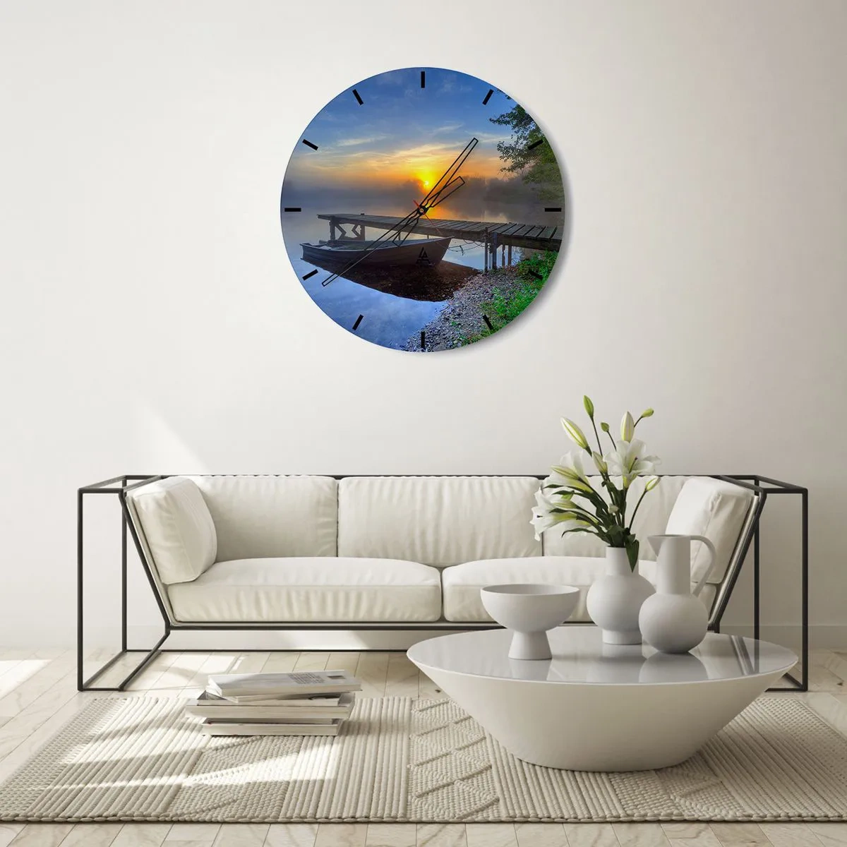 Wanduhr - Glasuhr - Wie aus Gewöhnlichem Magie wird - 40x40 cm