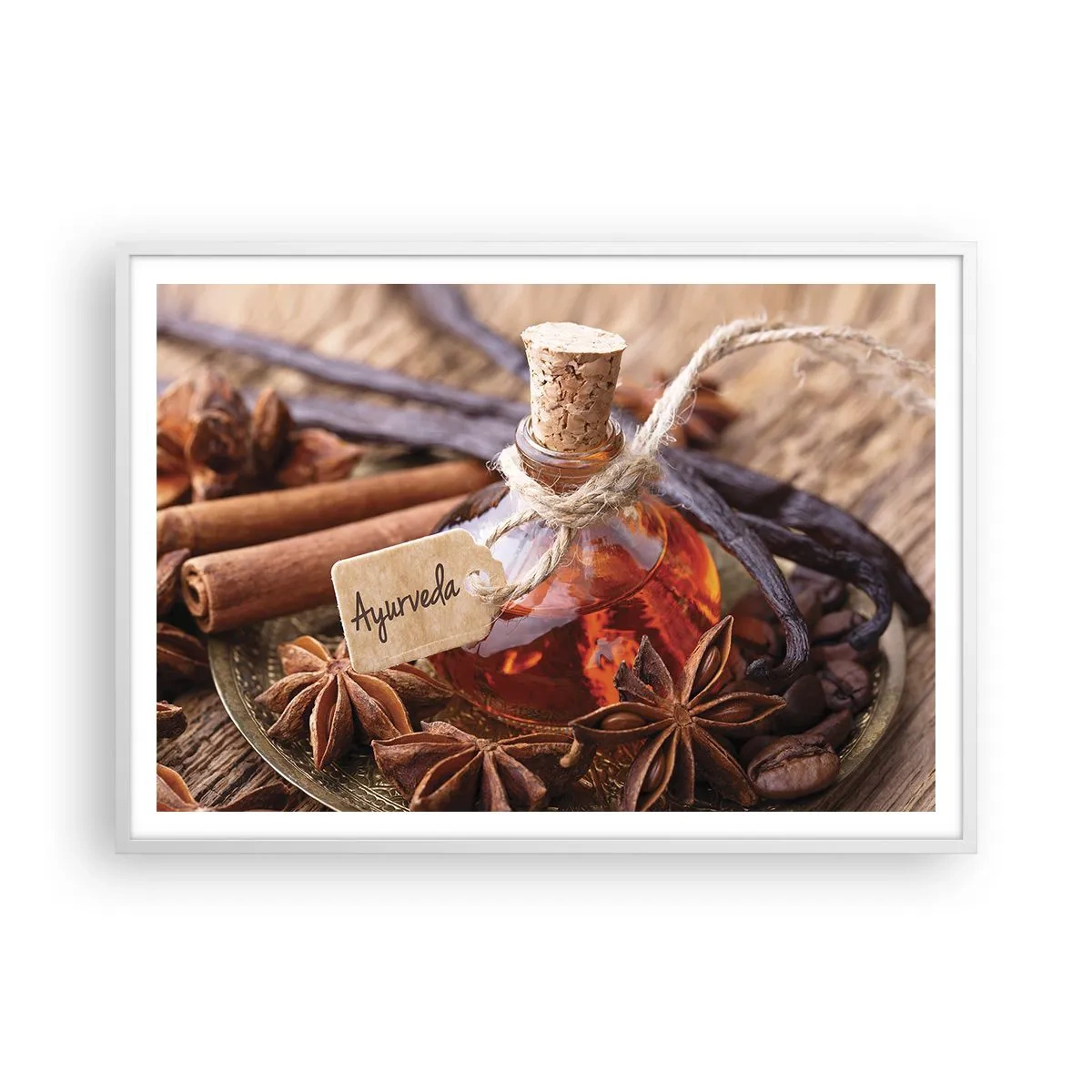 Poster in einem weißen Rahmen - Zur Einheit von Körper und Geist - 100x70 cm