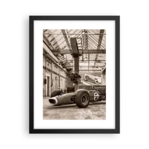 Poster in einem schwarzem Rahmen - Die Siegerruhe - 30x40 cm