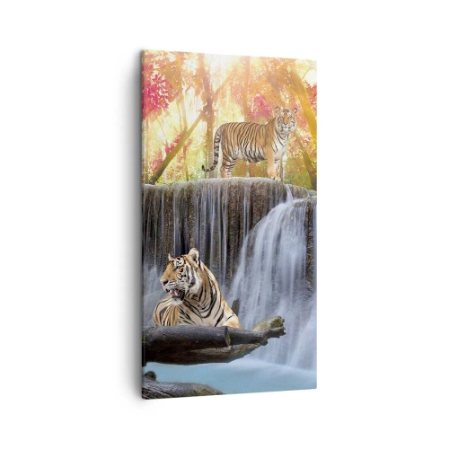 Bild auf Leinwand - Leinwandbild - Surreale Landschaft - 45x80 cm