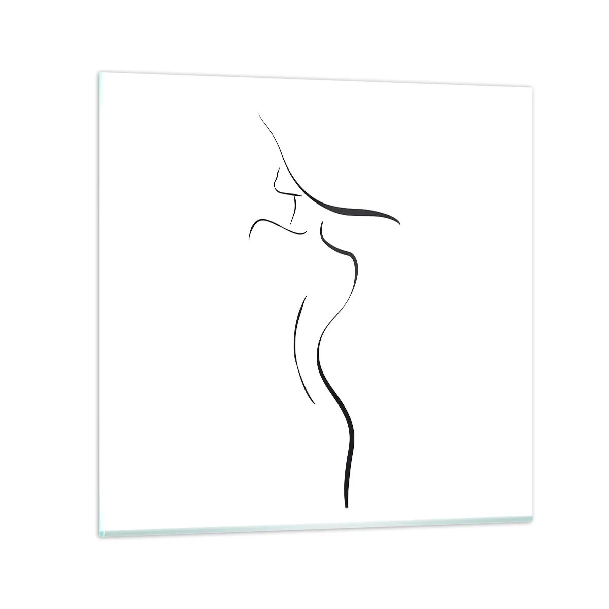 Glasbild - Bild auf glas - Flüchtig wie eine Welle - 30x30 cm