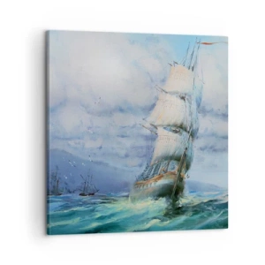 Bild auf Leinwand - Leinwandbild - Guter Wind - 60x60 cm