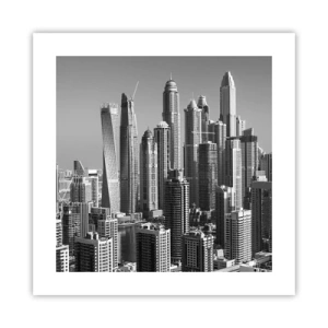 Poster - Stadt in der Wüste - 40x40 cm