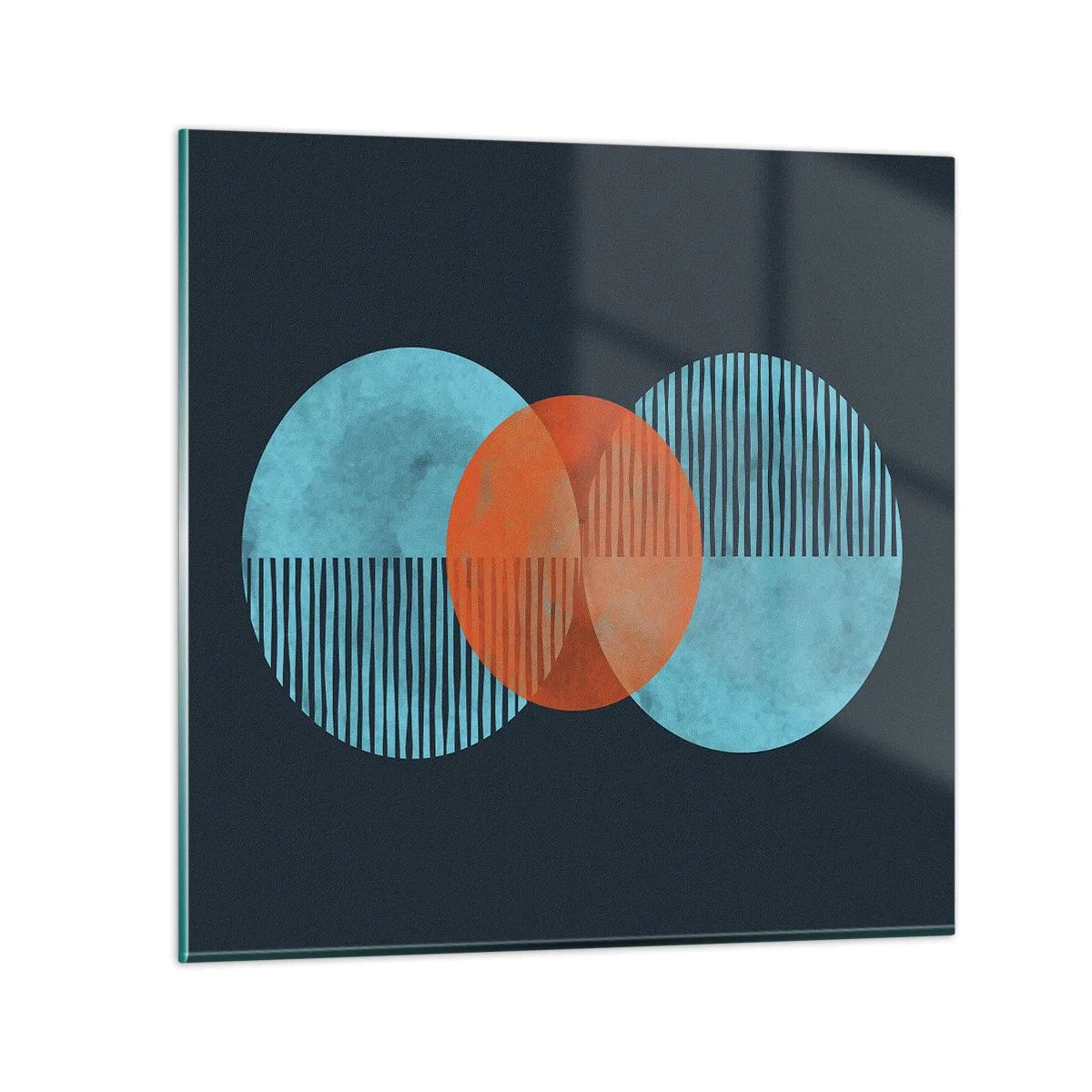 Glasbild - Bild auf glas - Symmetrische Komposition - 50x50 cm