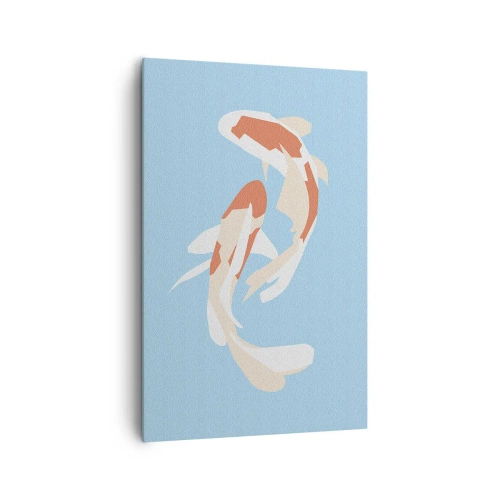 Bild auf Leinwand - Leinwandbild - Spontanes Synchronschwimmen - 80x120 cm