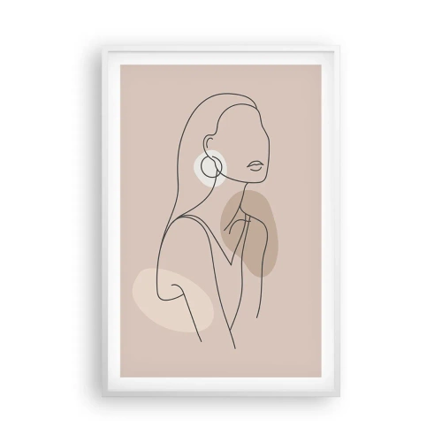 Poster in einem weißen Rahmen - Mädchenhafte Ikone - 61x91 cm