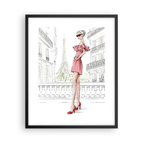Poster in einem schwarzem Rahmen - Modekunst - 40x50 cm