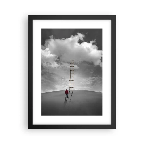 Poster in einem schwarzem Rahmen - Alles ist möglich - 30x40 cm