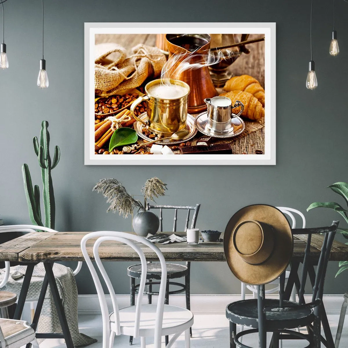 Poster in einem weißen Rahmen - Schönen Tag noch! - 100x70 cm