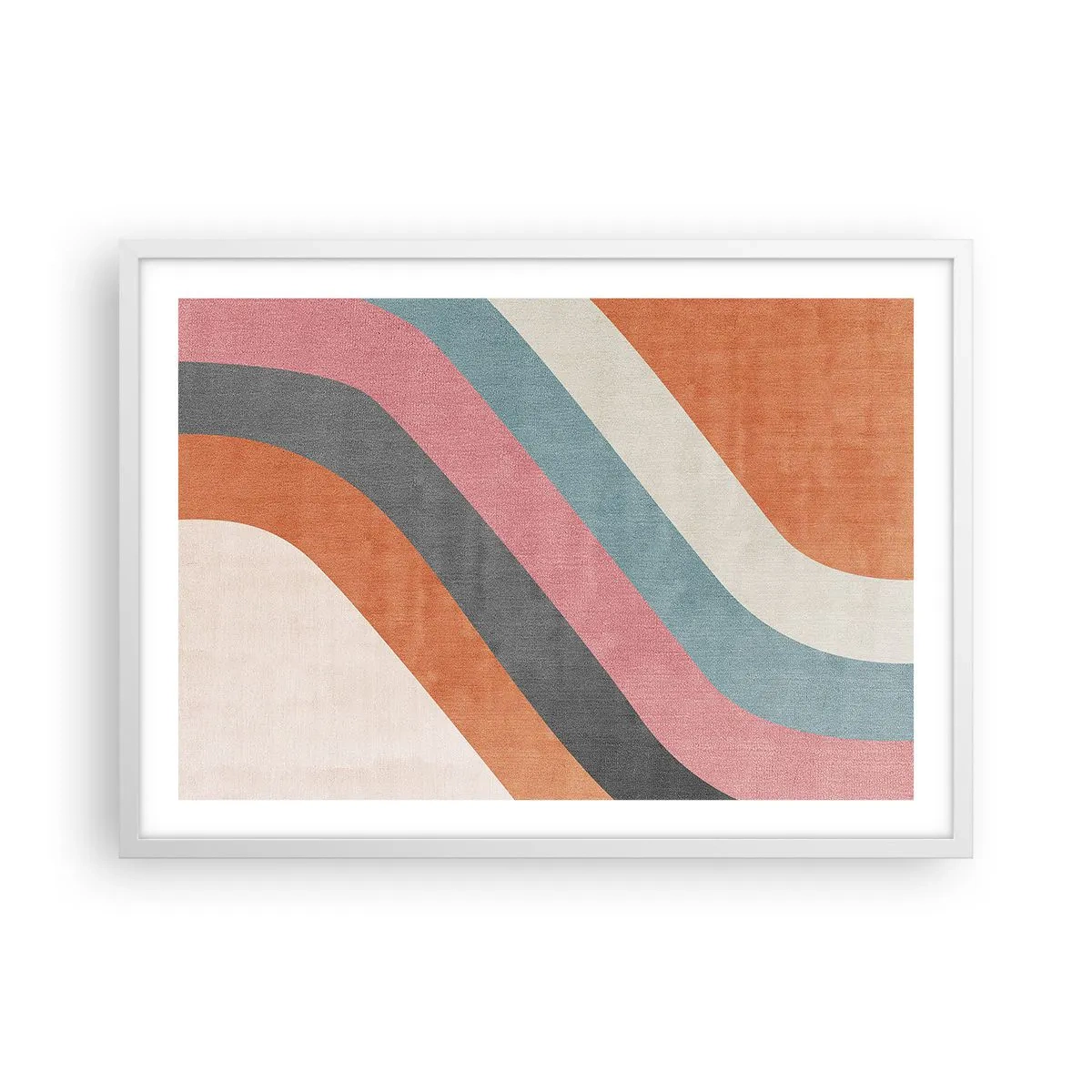 Poster in einem weißen Rahmen - Diagonale Komposition – Bewegung - 70x50 cm