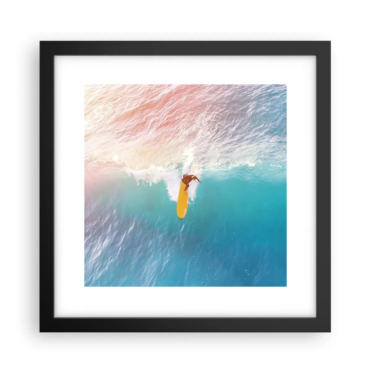 Poster in einem schwarzem Rahmen - Der Ozeanreiter - 30x30 cm