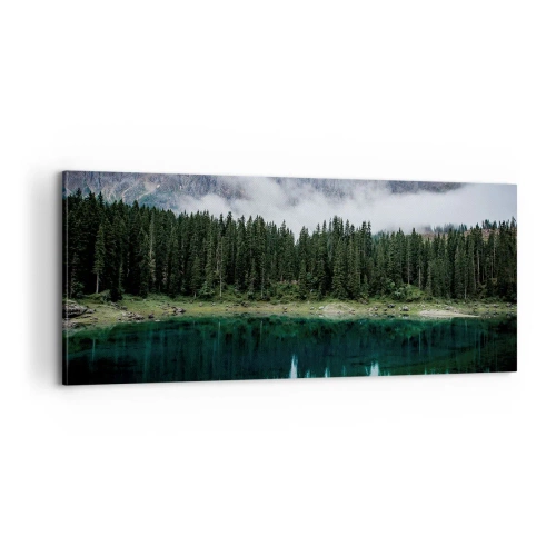Bild auf Leinwand - Leinwandbild - Leise, leise, lass uns das Trinkwasser nicht wecken ... - 100x40 cm