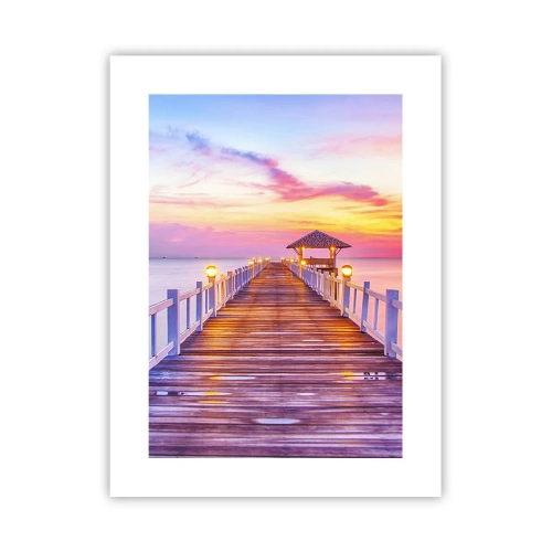 Poster - Die lila-goldene Stille des Abends - 30x40 cm